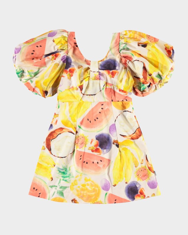 Girl's Cissy Puff Sleeve Dress, Size 3T
